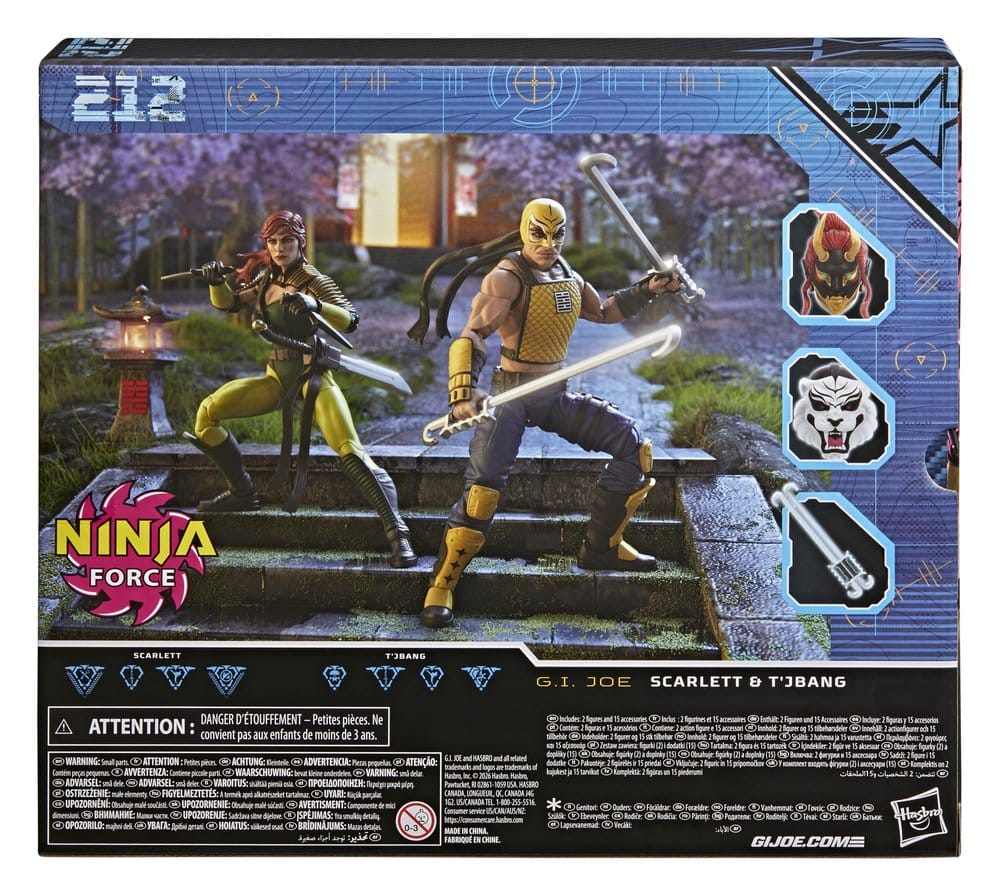 Hasbro G I Joe Classified Series Scarlett T Jbang Ninja Force 2er-Pack Actionfiguren