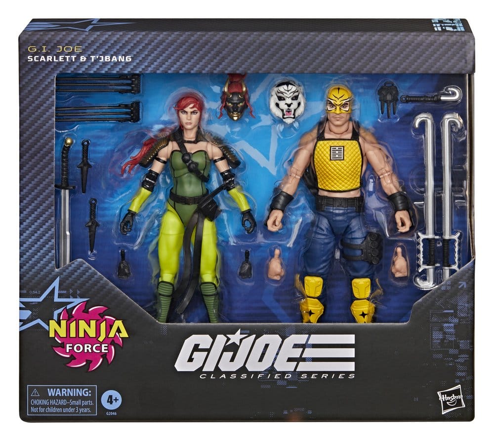 Hasbro G I Joe Classified Series Scarlett T Jbang Ninja Force 2er-Pack Actionfiguren