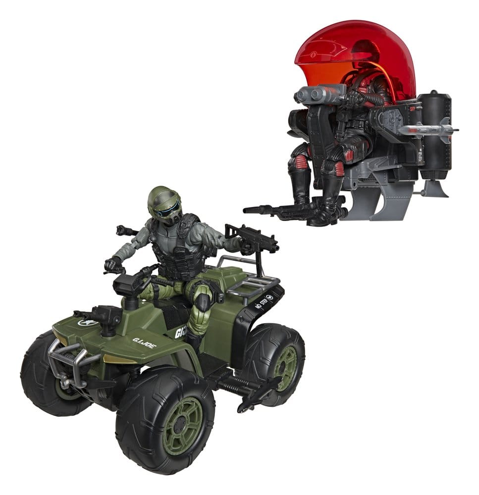 Hasbro G.I. Joe Classified Series Snake Eyes Varmint ATV Stealth Viper Cobra Stealth Flight Pod Trubble Bubble