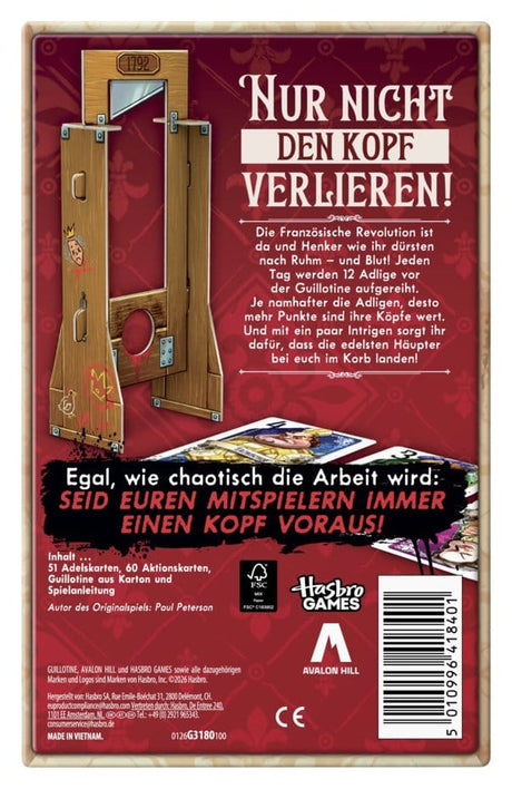 Hasbro Guillotine *Deutsche Version* Kartenspiel