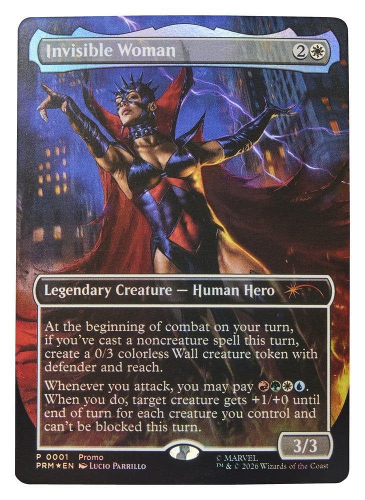 Hasbro Magic The Gathering Marvel Super Heroes Fantastic Four Malice (Sue Storm) Marvel Legends Actionfigur