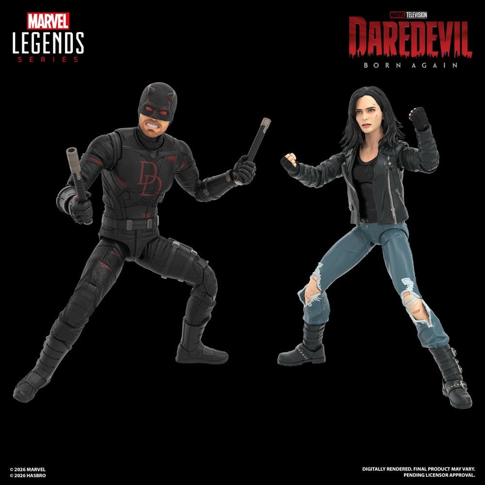 Hasbro Marvel Daredevil Born Again Marvel Legends Daredevil Jessica Jones 2er-Pack Actionfigur