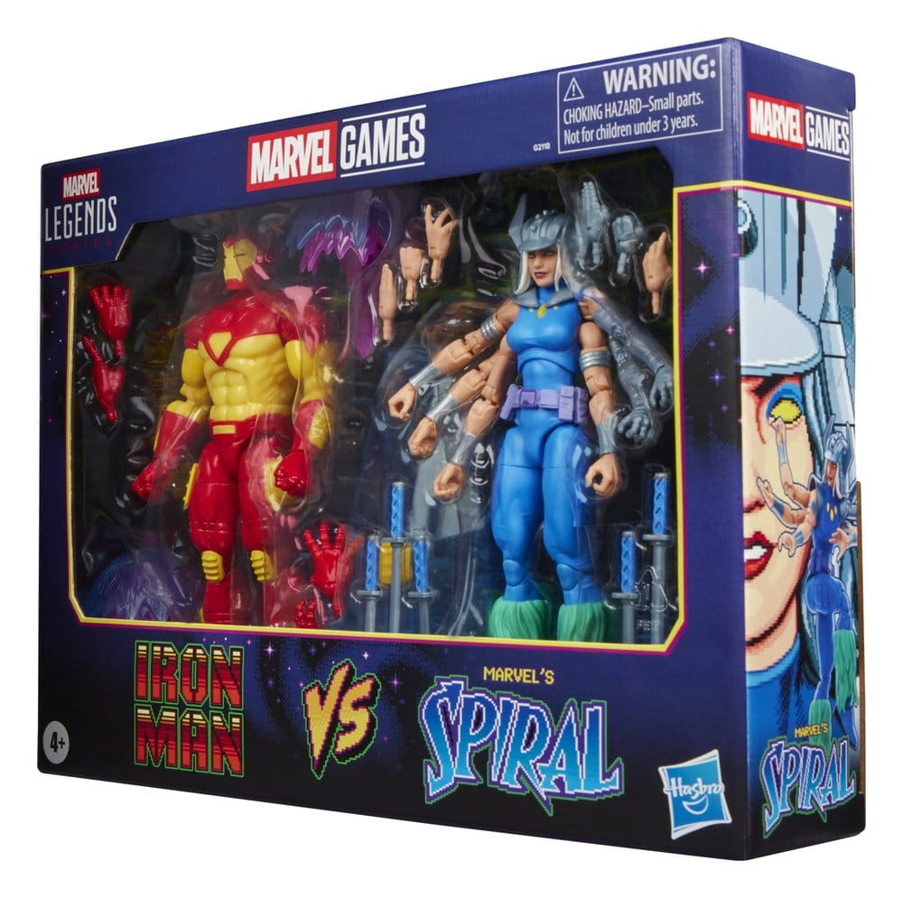 Hasbro Marvel Games Iron Man Marvel’s Spiral Marvel Legends 2er-Pack Actionfiguren