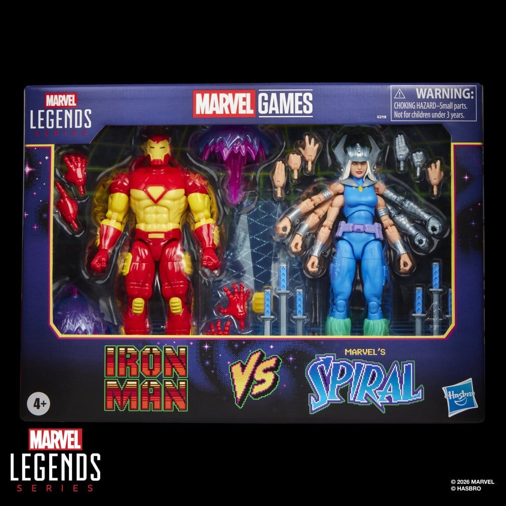 Hasbro Marvel Games Iron Man Marvel’s Spiral Marvel Legends 2er-Pack Actionfiguren