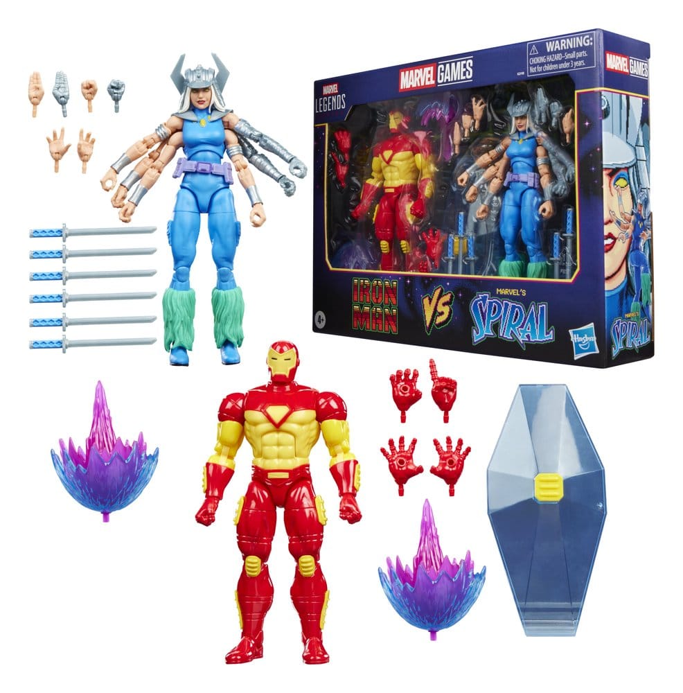Hasbro Marvel Games Iron Man Marvel’s Spiral Marvel Legends 2er-Pack Actionfiguren