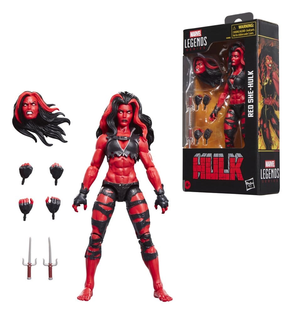 Hasbro Marvel Hulk Marvel Legends Red She-Hulk Actionfigur