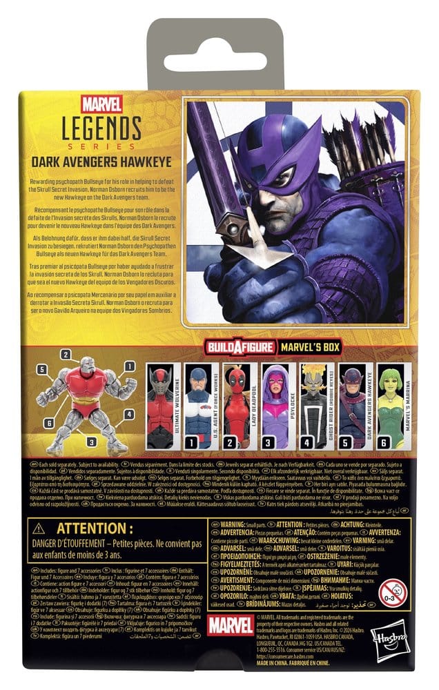 Hasbro Marvel Legends Dark Avengers Hawkeye (BAF Marvel’s Box) Actionfigur