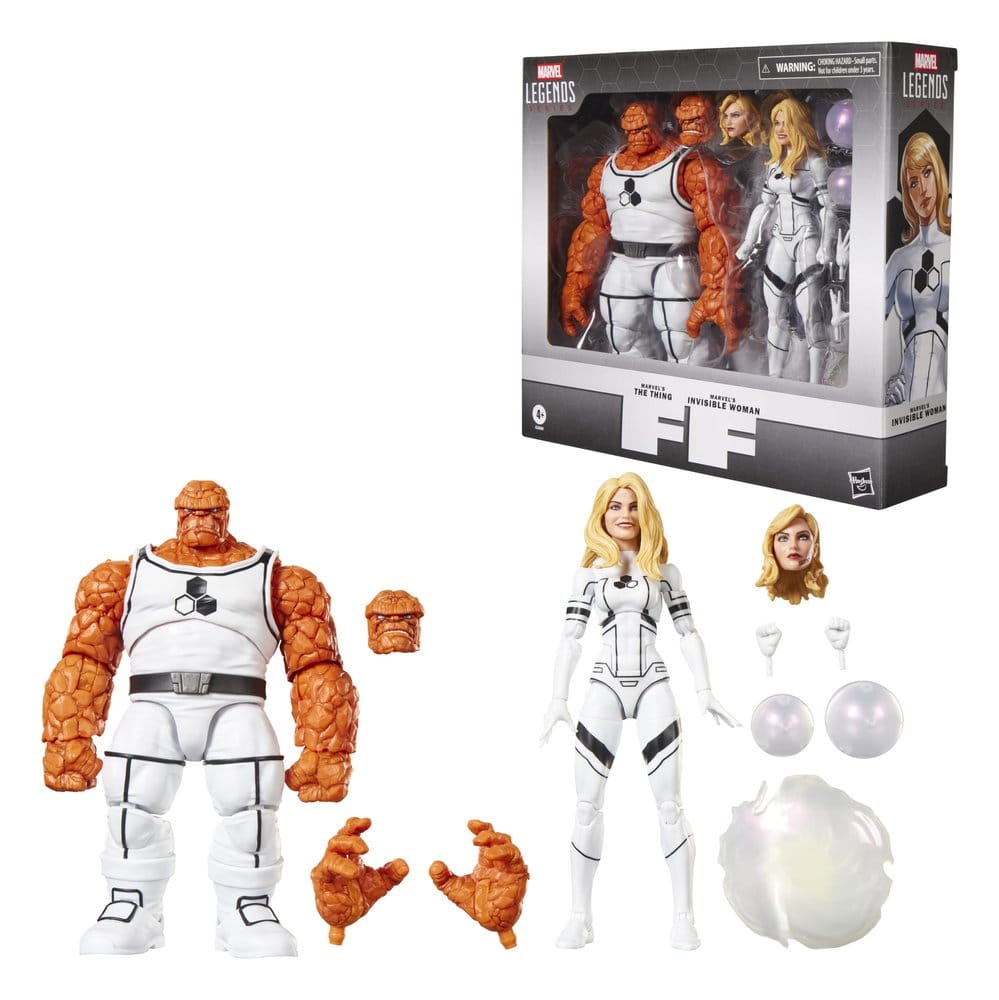 Hasbro Marvel Legends Future Foundation The Thing & Invisible Woman 2er-Pack Actionfiguren