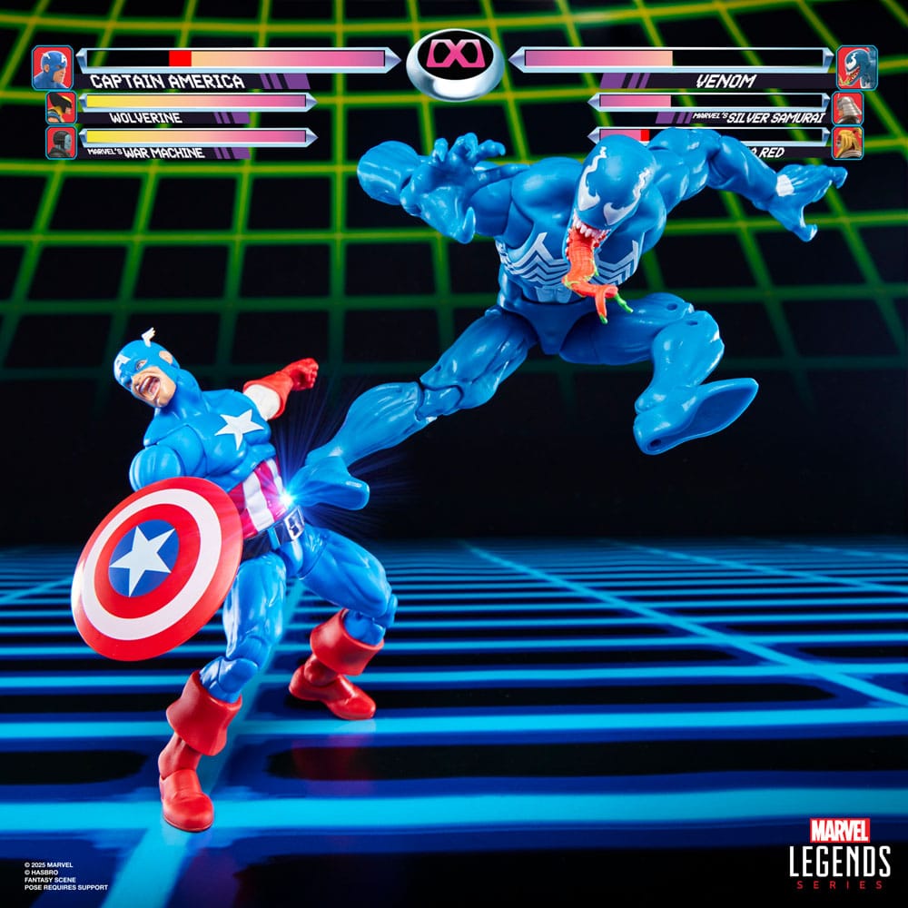 Hasbro Marvel Legends Gamerverse Captain America Vs Venom 2er-Pack Actionfiguren