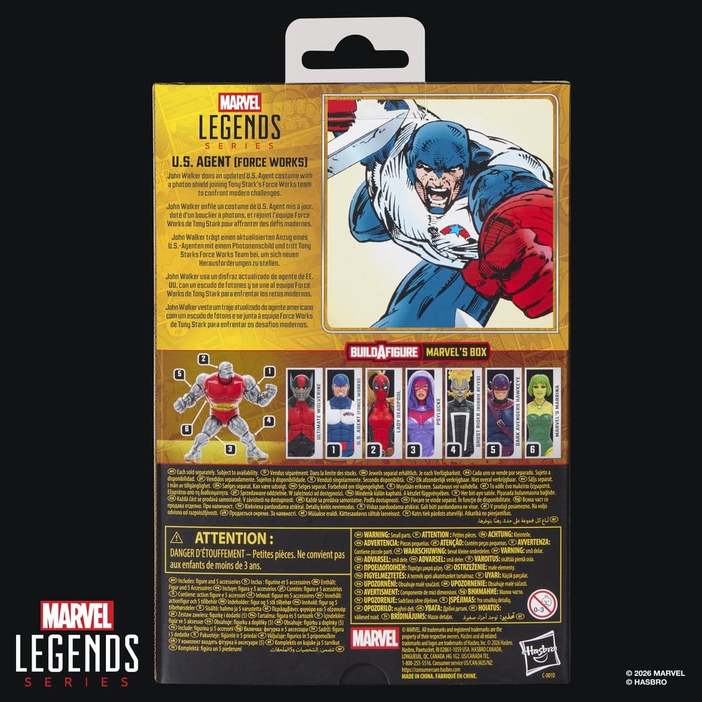 Hasbro Marvel Legends U.S. Agent (Force Works) (BAF Marvel’s Box) Actionfigur