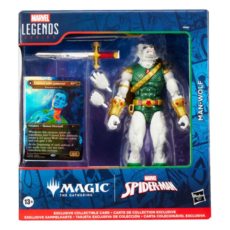 Hasbro Marvel Magic The Gathering Man-Wolf Legends Plus Exklusive Foil-Karte Actionfigur