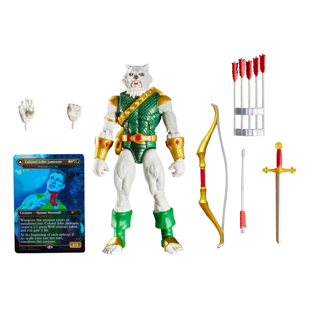 Hasbro Marvel Magic The Gathering Man-Wolf Legends Plus Exklusive Foil-Karte Actionfigur