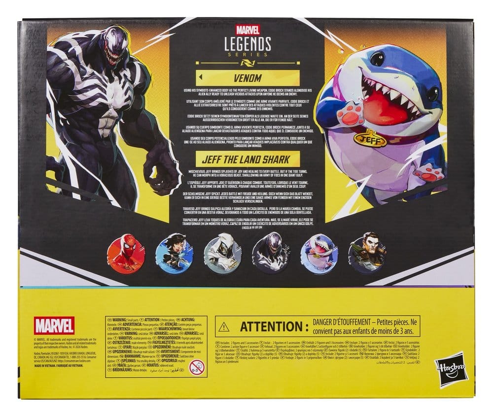 Hasbro Marvel Rivals Venom & Jeff the Land Shark Marvel Legends Actionfiguren 2er-Pack