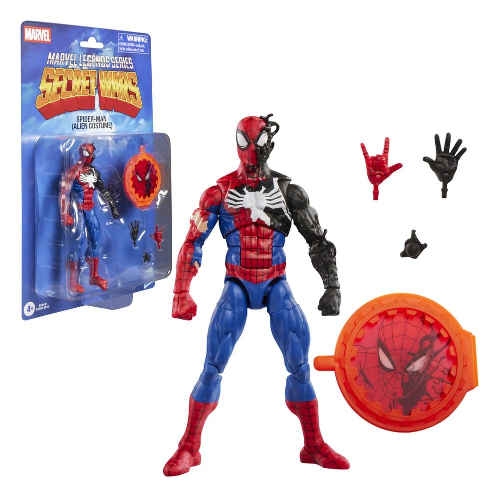 Hasbro Marvel Secret Wars Legends Spider-Man Alien Costume Actionfigur