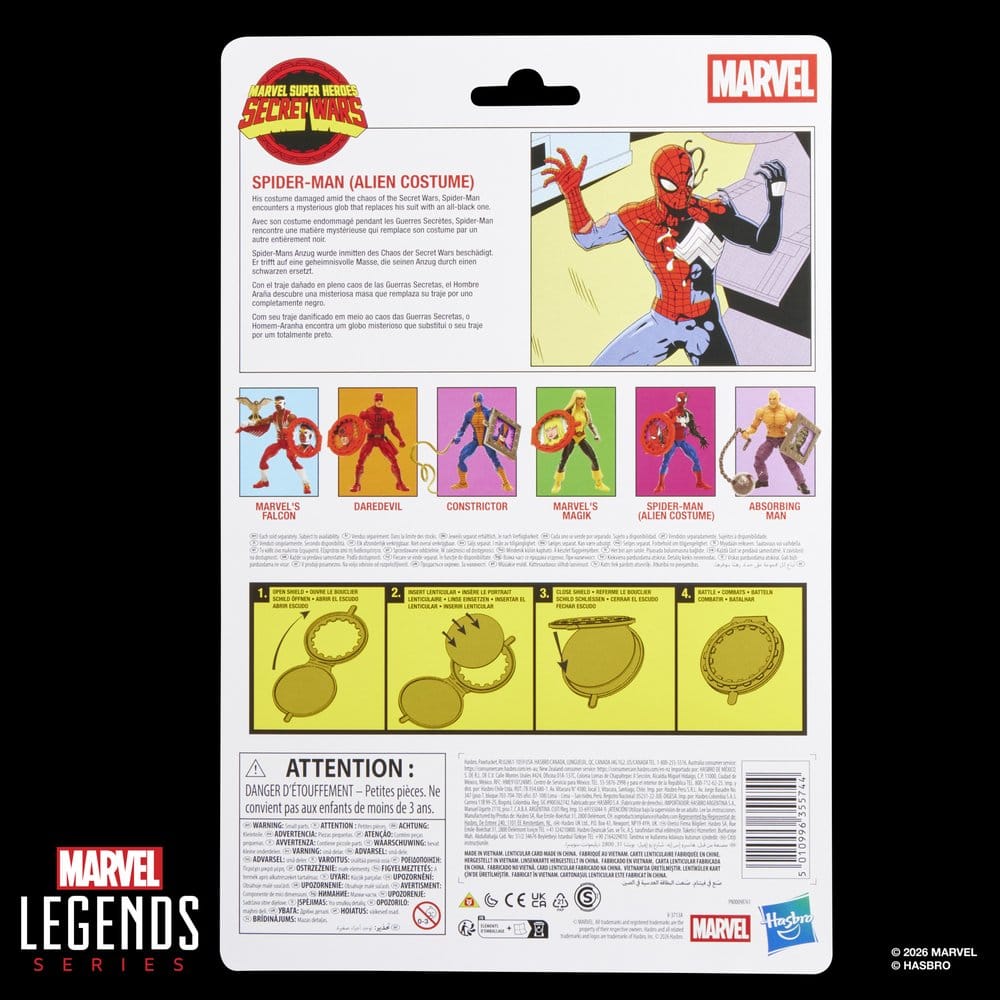 Hasbro Marvel Secret Wars Legends Spider-Man Alien Costume Actionfigur