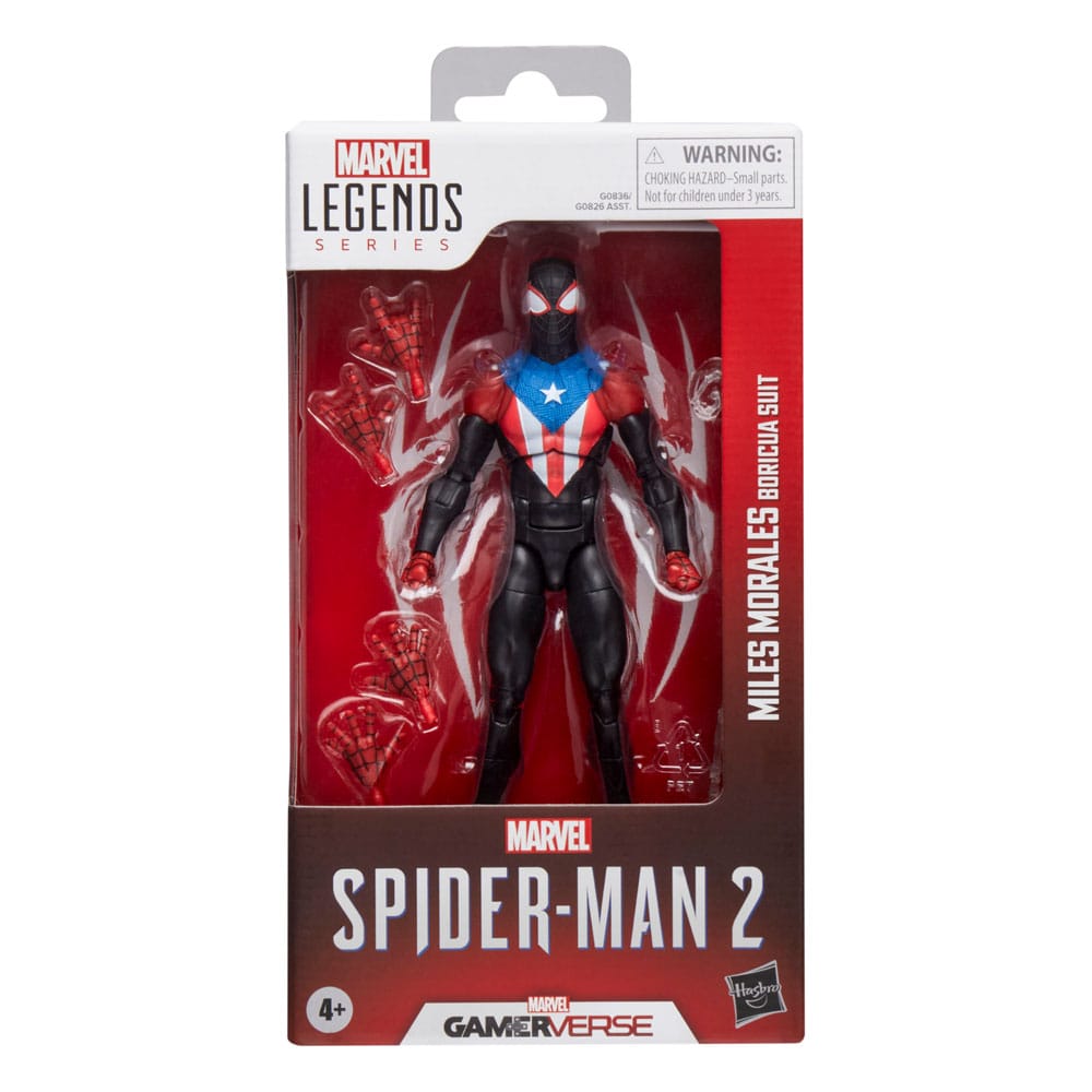Hasbro Marvel Spider-Man 2 Miles Morales Boricua Suit Legends Gamerverse Actionfigur