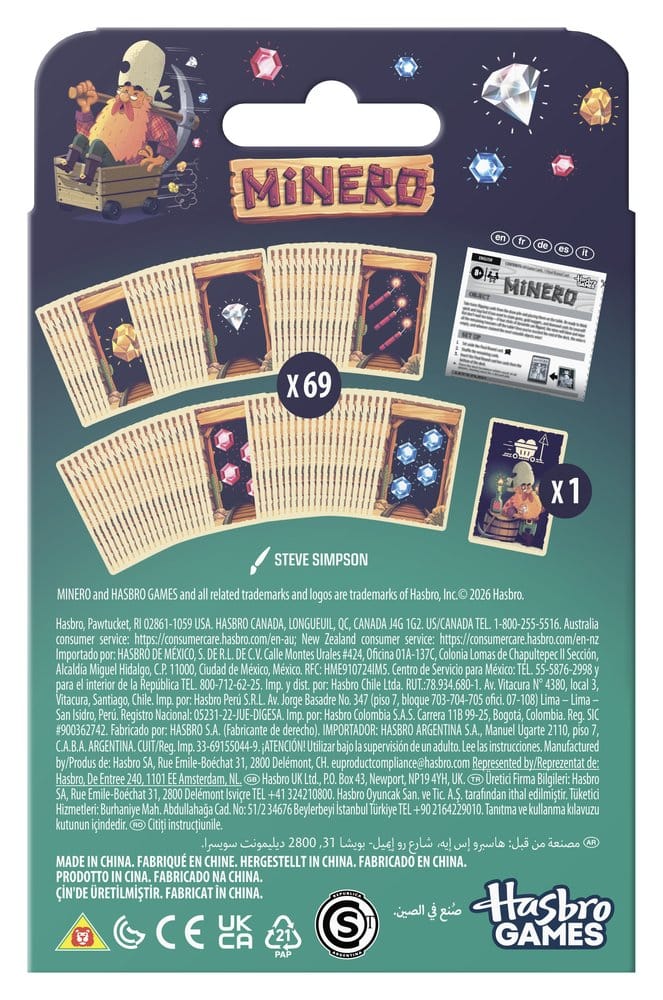 Hasbro Minero Kartenspiel
