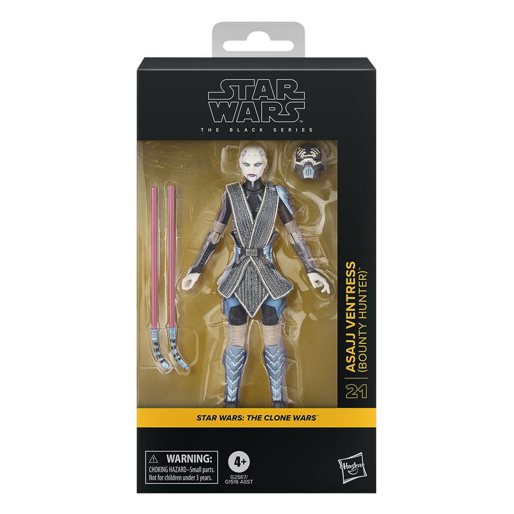 Hasbro Star Wars Asajj Ventress Black Series Bounty Hunter Actionfigur