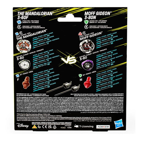 Hasbro Star Wars Beyblade X Und The Mandalorian Moff Gideon Collab Multipack Set