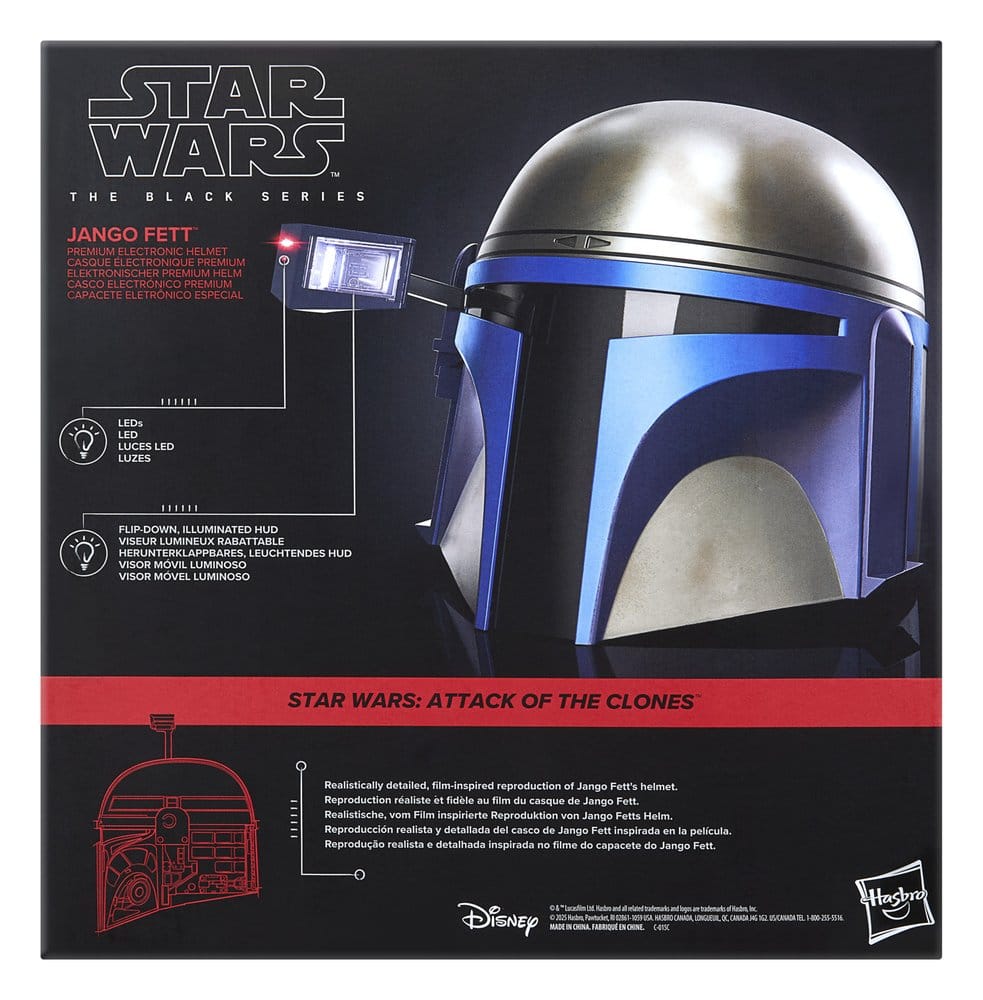 Hasbro Star Wars Episode II Jango Fett Black Series Elektronischer Helm