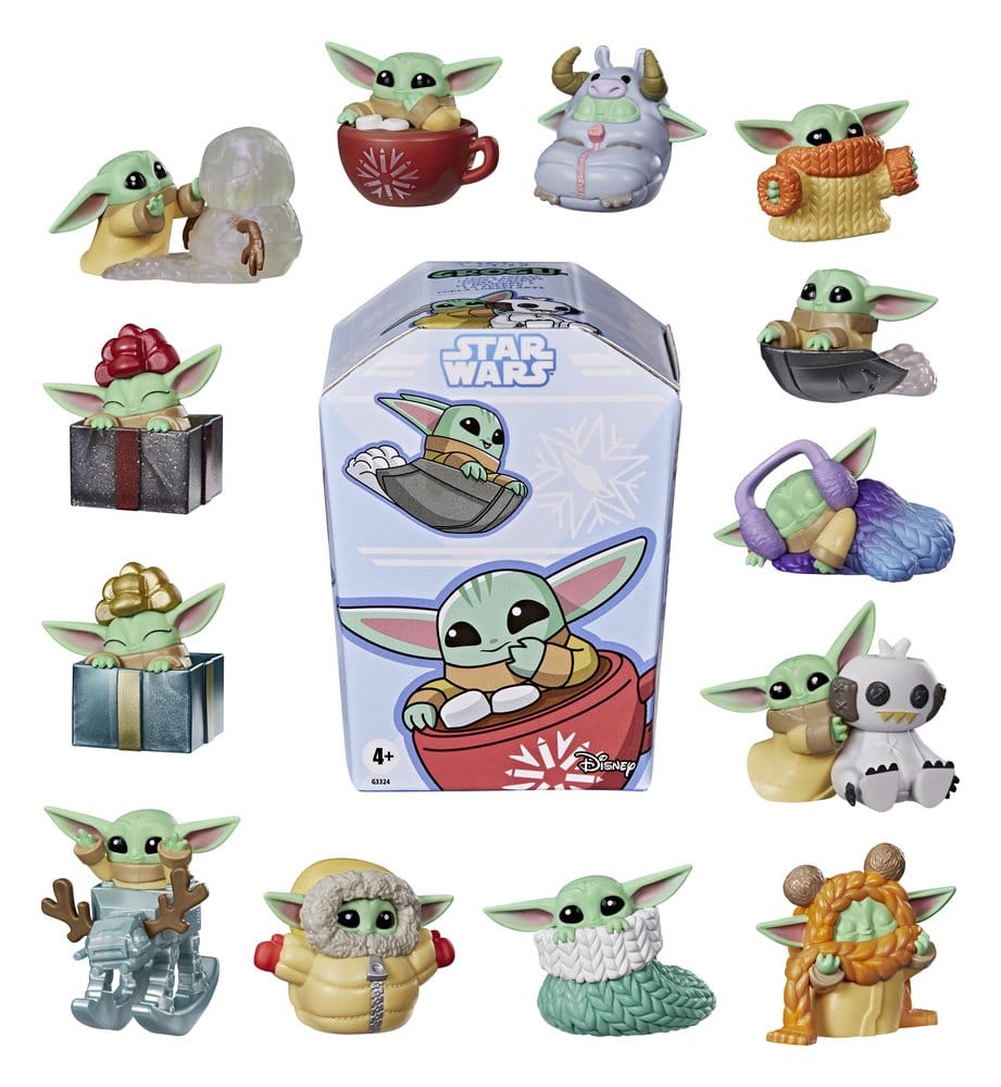 Hasbro Star Wars Grogu Force Freeze Series 2 Blind Box Display (24) Minifiguren
