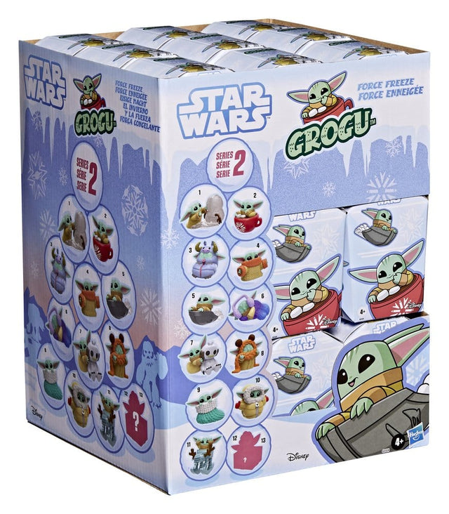 Hasbro Star Wars Grogu Force Freeze Series 2 Blind Box Display (24) Minifiguren