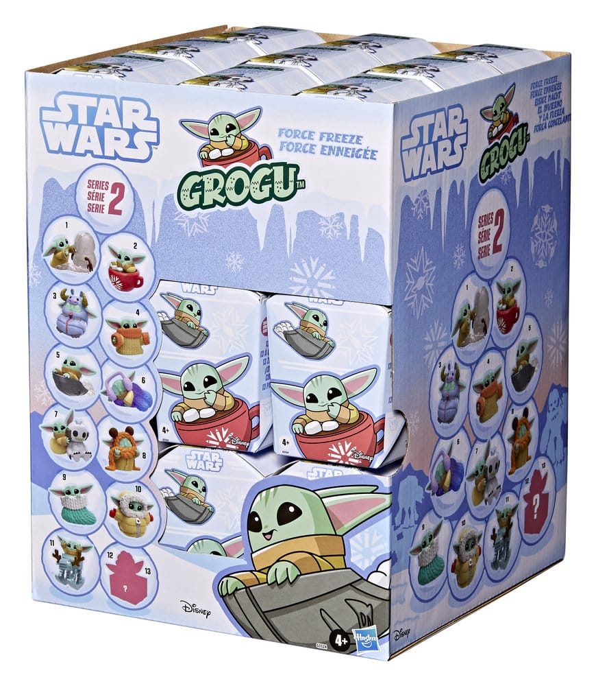 Hasbro Star Wars Grogu Force Freeze Series 2 Blind Box Display (24) Minifiguren
