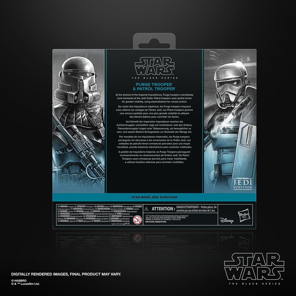 Hasbro Star Wars Jedi: Survivor Black Series Purge Trooper & Patrol Trooper Actionfigur 2er-Pack