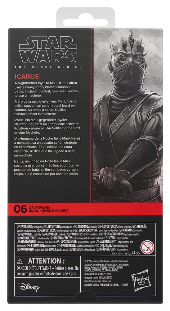 Hasbro Star Wars Maul Shadow Lord Icarus The Black Series Actionfigur