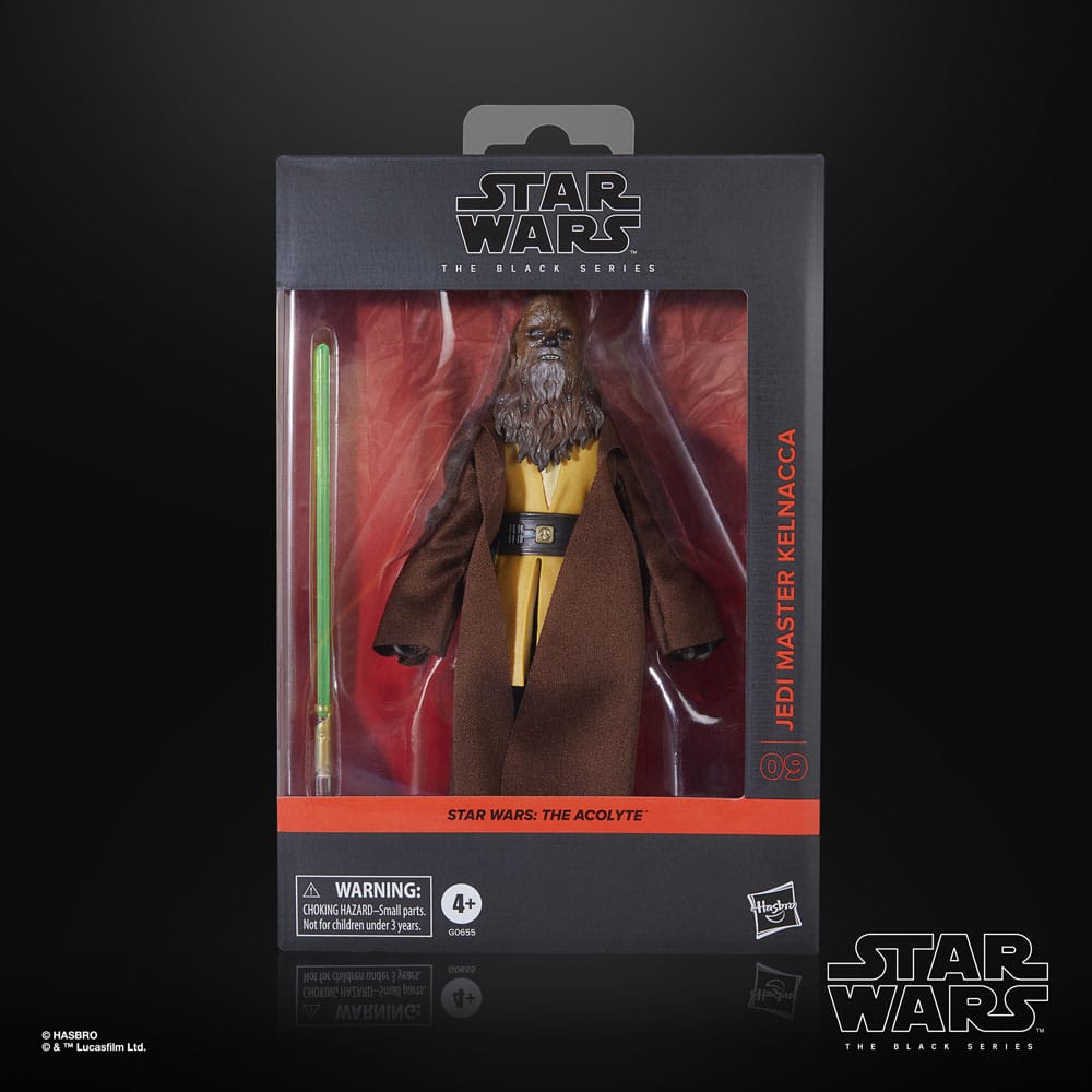 Hasbro Star Wars The Acolyte Black Series Jedi Master Kelnacca Actionfigur