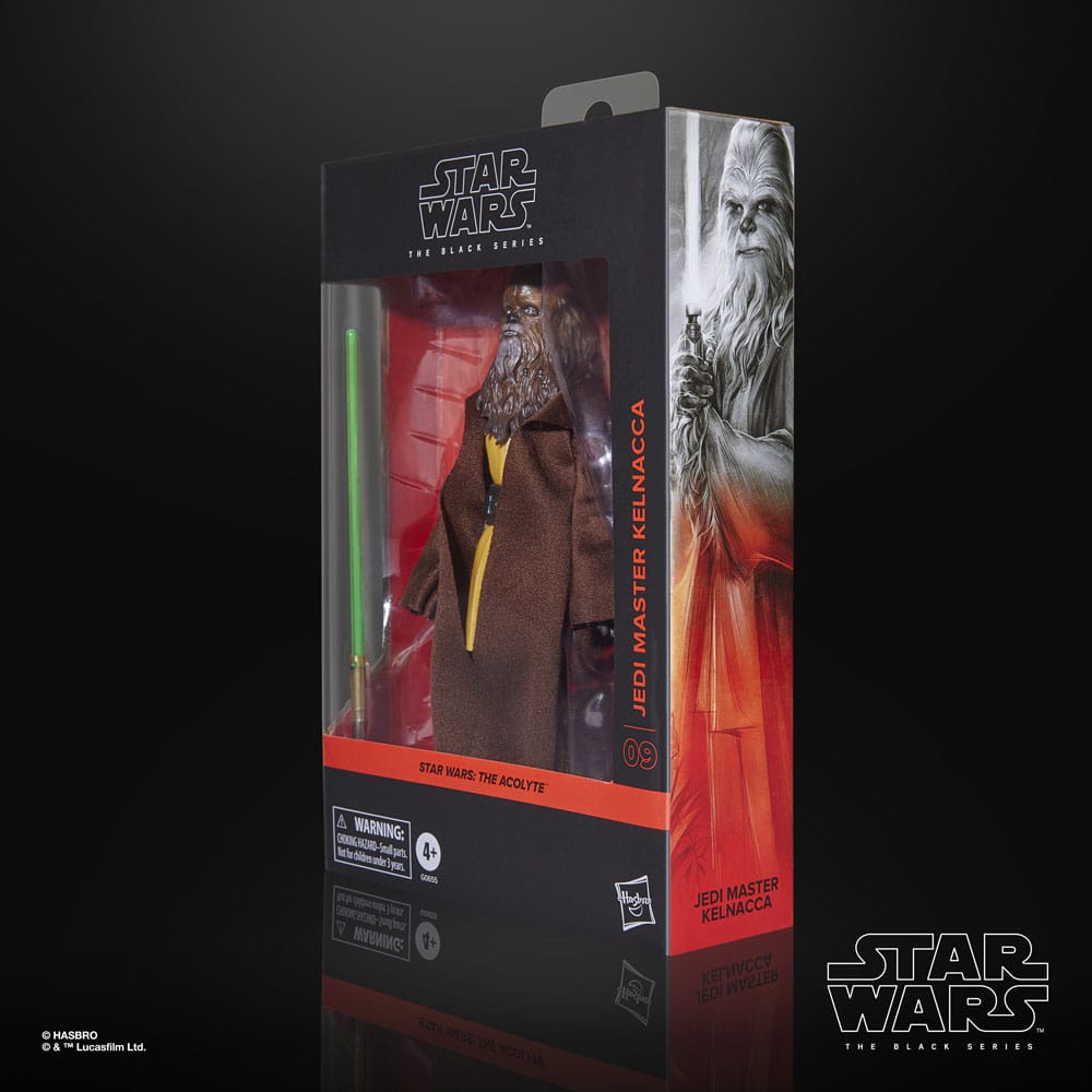 Hasbro Star Wars The Acolyte Black Series Jedi Master Kelnacca Actionfigur