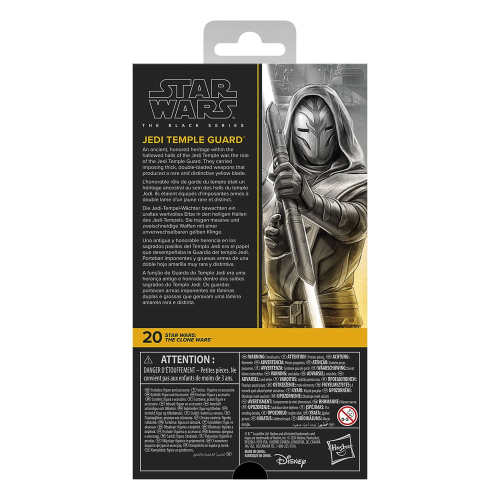 Hasbro Star Wars The Clone Wars Jedi Temple Guard Black Series Actionfigur
