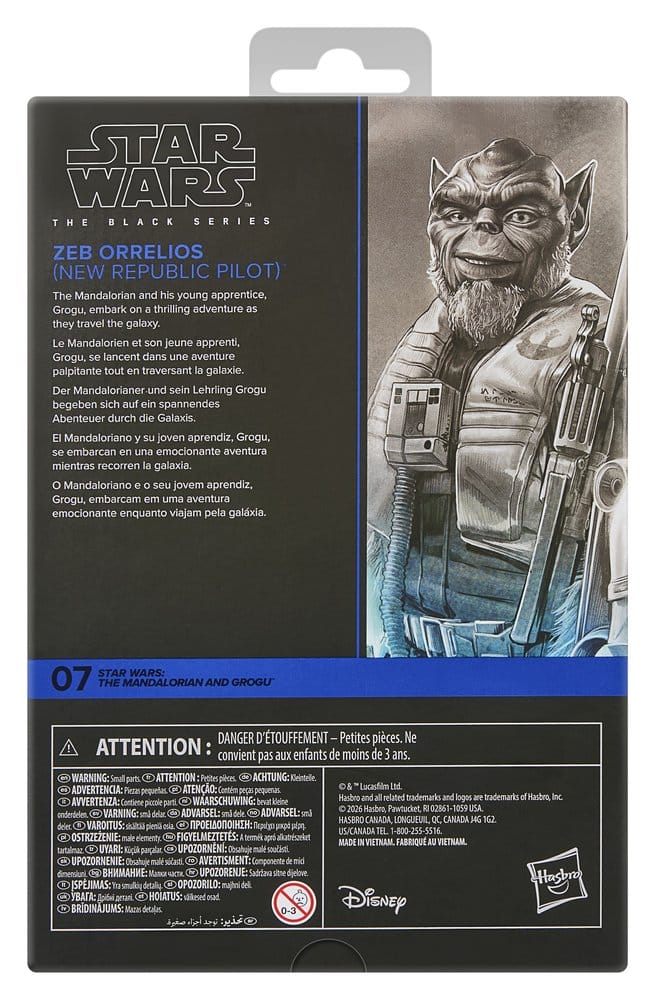 Hasbro Star Wars The Mandalorian & Grogu Black Series Garazeb Zeb Orrelios Actionfigur