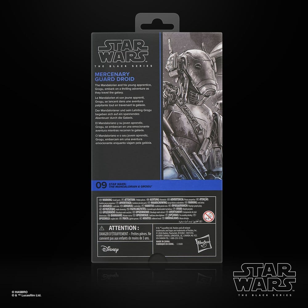 Hasbro Star Wars The Mandalorian & Grogu Mercenary Guard Droid Black Series Actionfigur