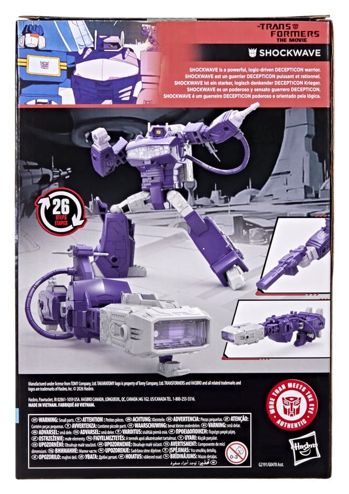 Hasbro The Transformers The Movie Studio Series Voyager Class Shockwave Actionfigur
