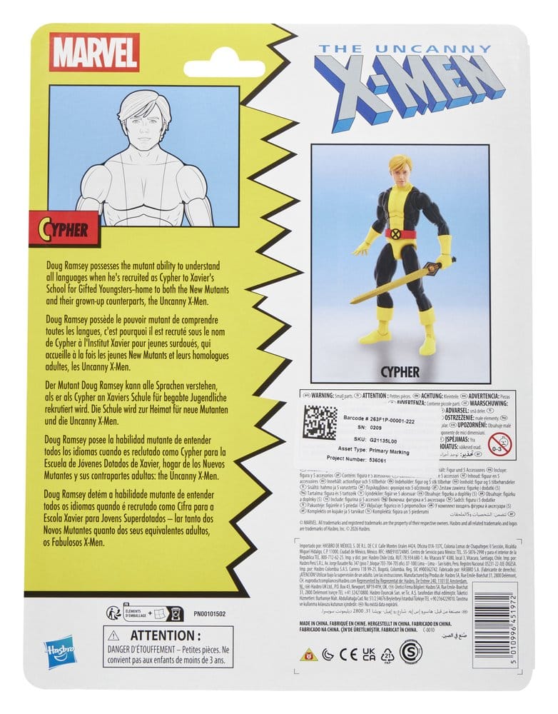 Hasbro The Uncanny X-Men Cypher Marvel Legends Actionfigur