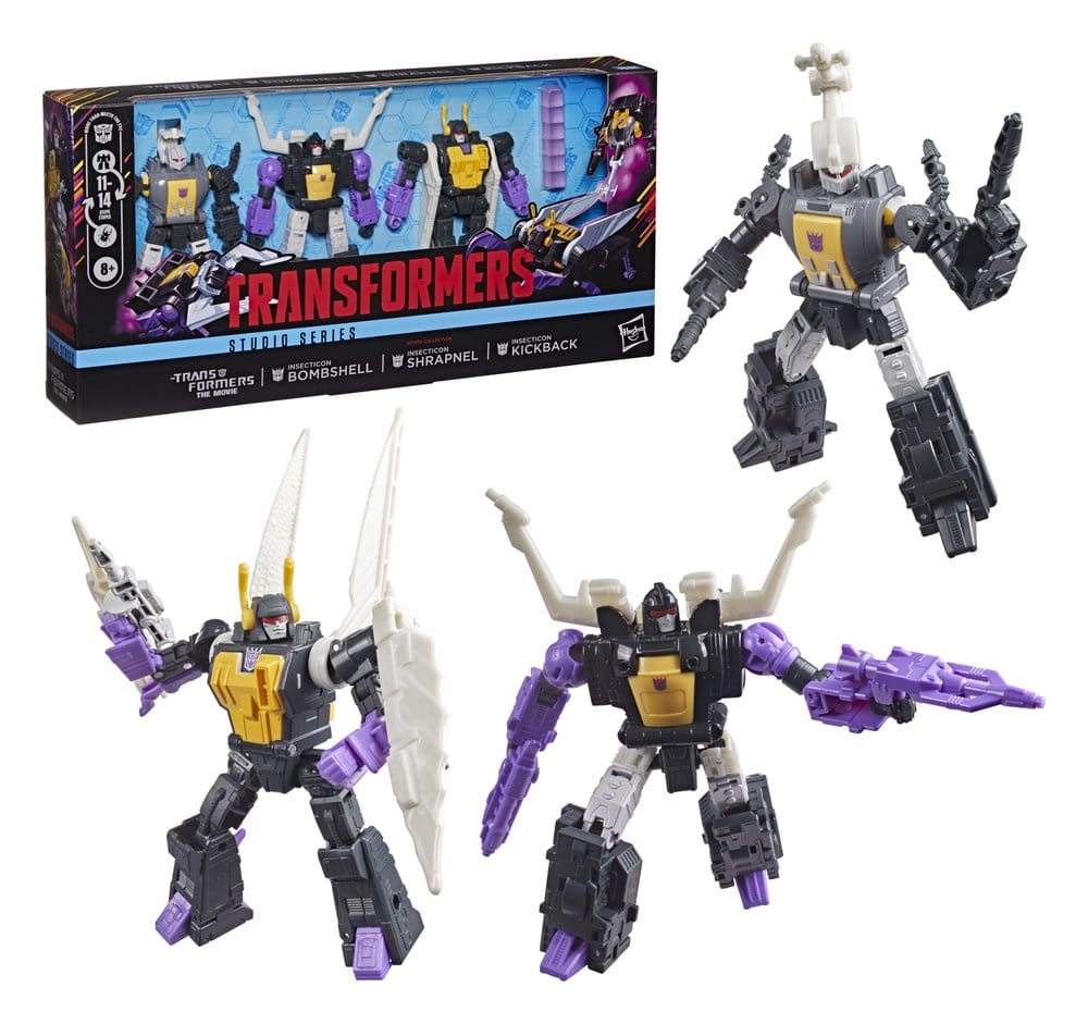 Hasbro Transformers Der Kampf Um Cybertron Insecticon Bombshell Shrapnel & Kickback Studio Series Deluxe Class 3er-Pack