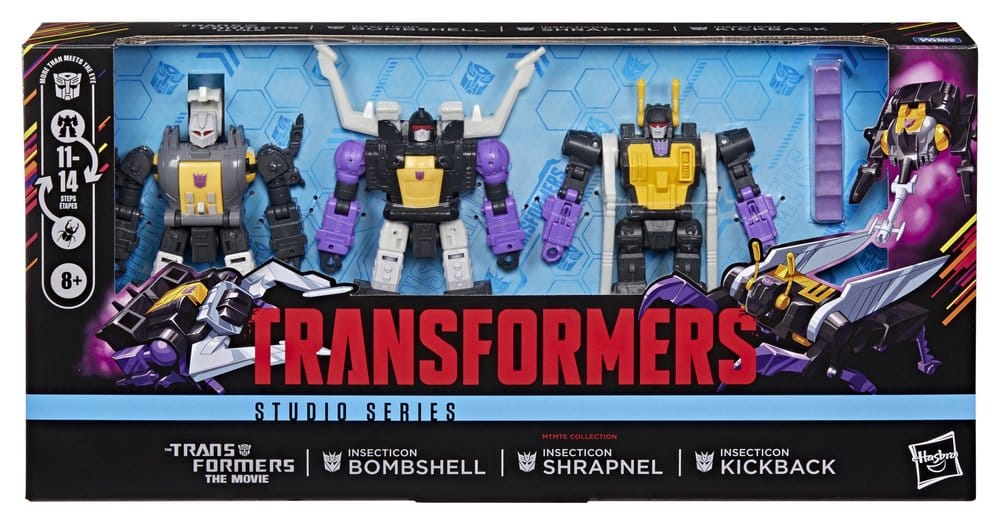 Hasbro Transformers Der Kampf Um Cybertron Insecticon Bombshell Shrapnel & Kickback Studio Series Deluxe Class 3er-Pack