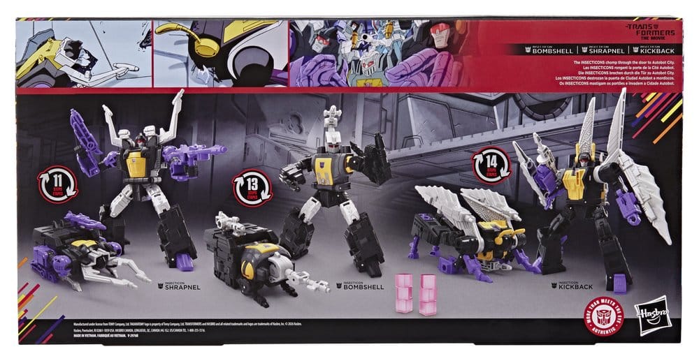 Hasbro Transformers Der Kampf Um Cybertron Insecticon Bombshell Shrapnel & Kickback Studio Series Deluxe Class 3er-Pack