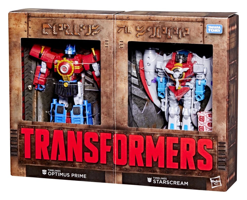 Hasbro Transformers Timelines Hearts of Steel Optimus Prime & Starscream Comic Edition Actionfiguren