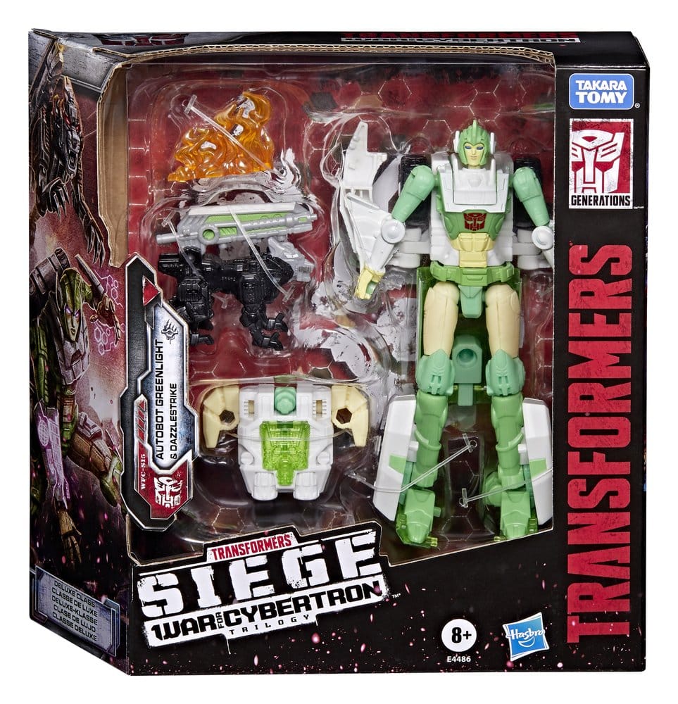 Hasbro Transformers War for Cybertron Siege Deluxe Class Autobot Greenlight Battle Masters Dazzlestrike Actionfigur
