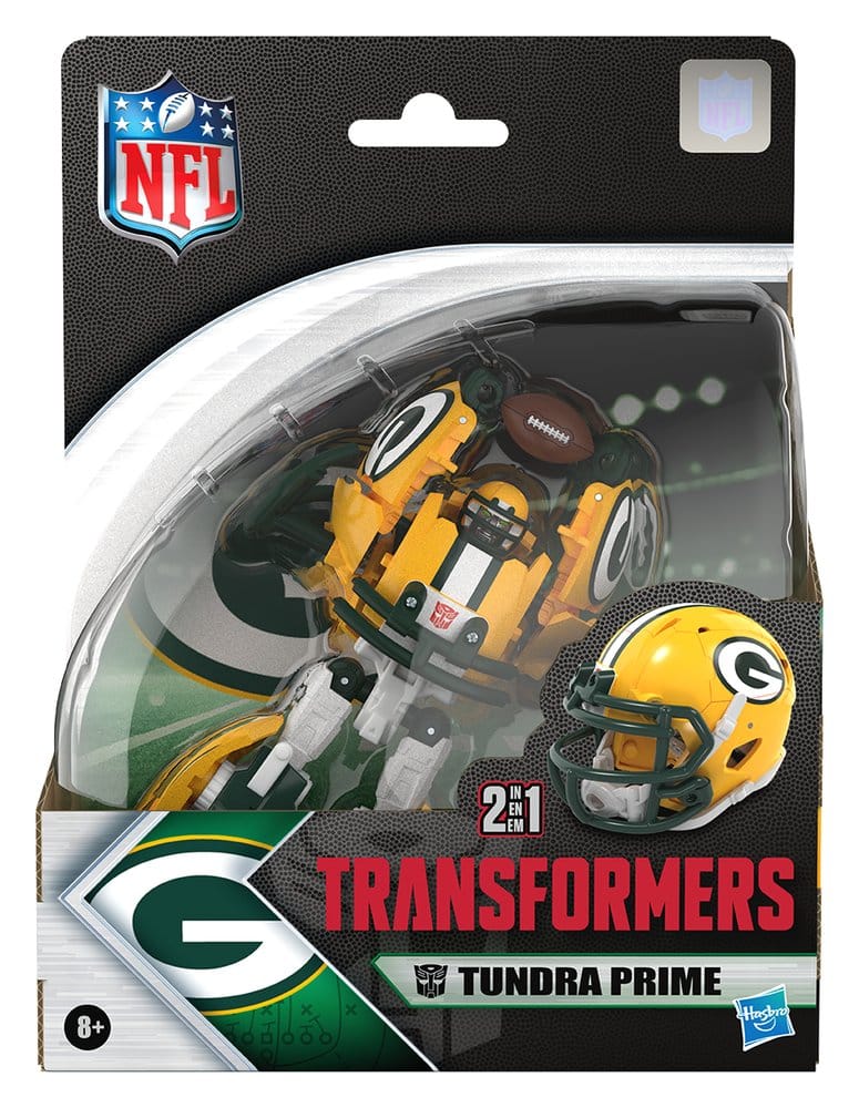 Hasbro Transformers X NFL Green Bay Packers Tundra Prime Actionfigur