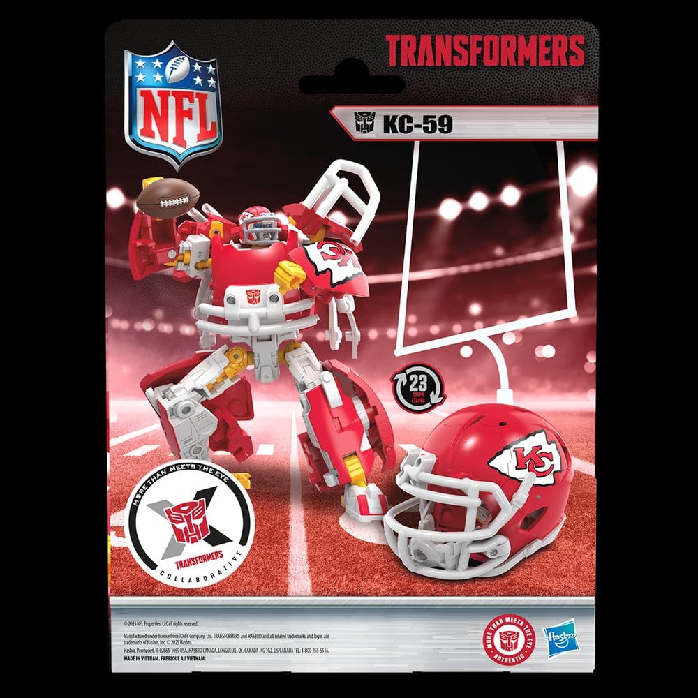 Hasbro Transformers x NFL Kansas City Chiefs KC 59 Actionfigur