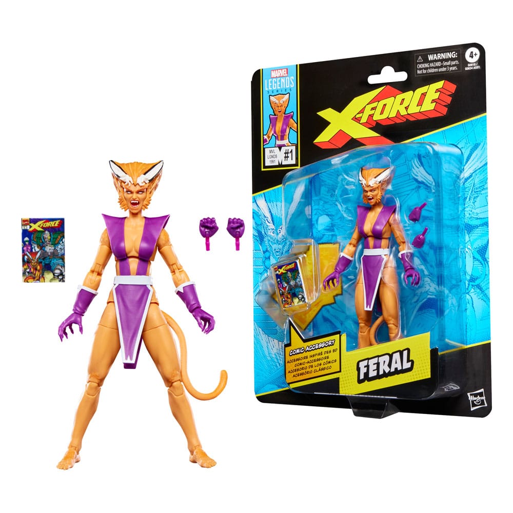 Hasbro X-Force Feral Marvel Legends Actionfigur