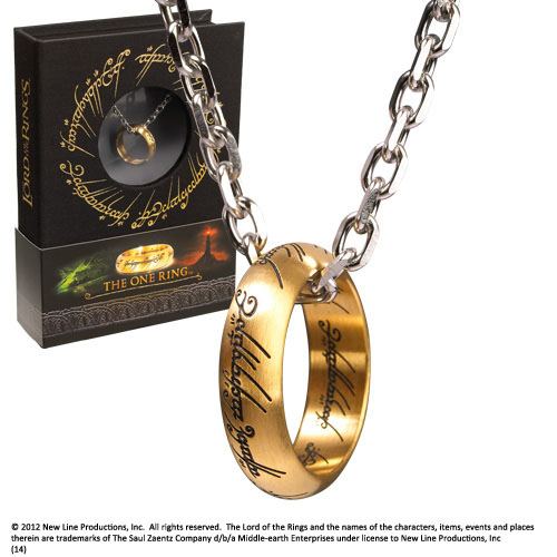Herr der Ringe - Der Eine Ring mit Edelstahl-Kette von The Noble Collection