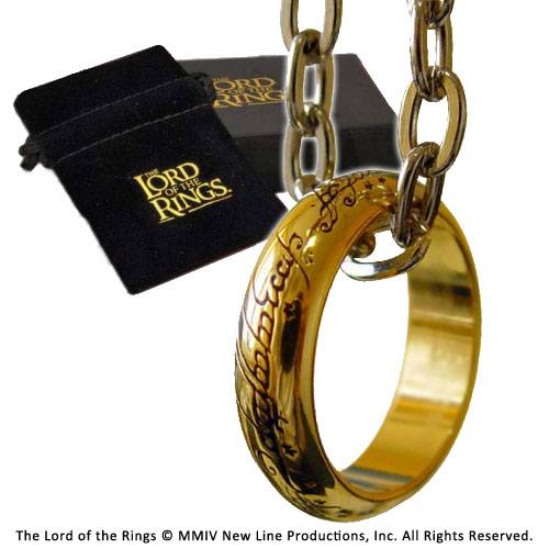 Herr der Ringe - Der Eine Ring (vergoldet) Prop Replik von The Noble Collection