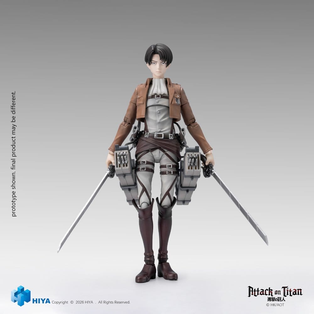 Hiya Toys Attack on Titan Levi Ackerman Exquisite Basic Series 1/12 Actionfigur