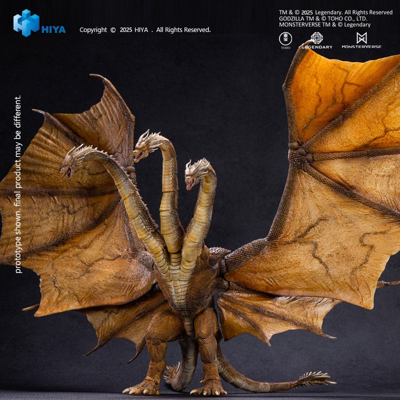 Hiya Toys Godzilla King of the Monsters 2019 King Ghidorah 2.0 Exquisite Basic Actionfigur