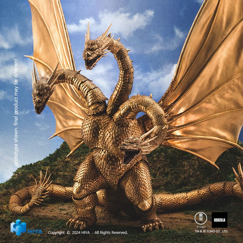 Hiya Toys Godzilla vs King Ghidorah King Ghidorah Exquisite Basic Actionfigur - Beschädigte Verpackung