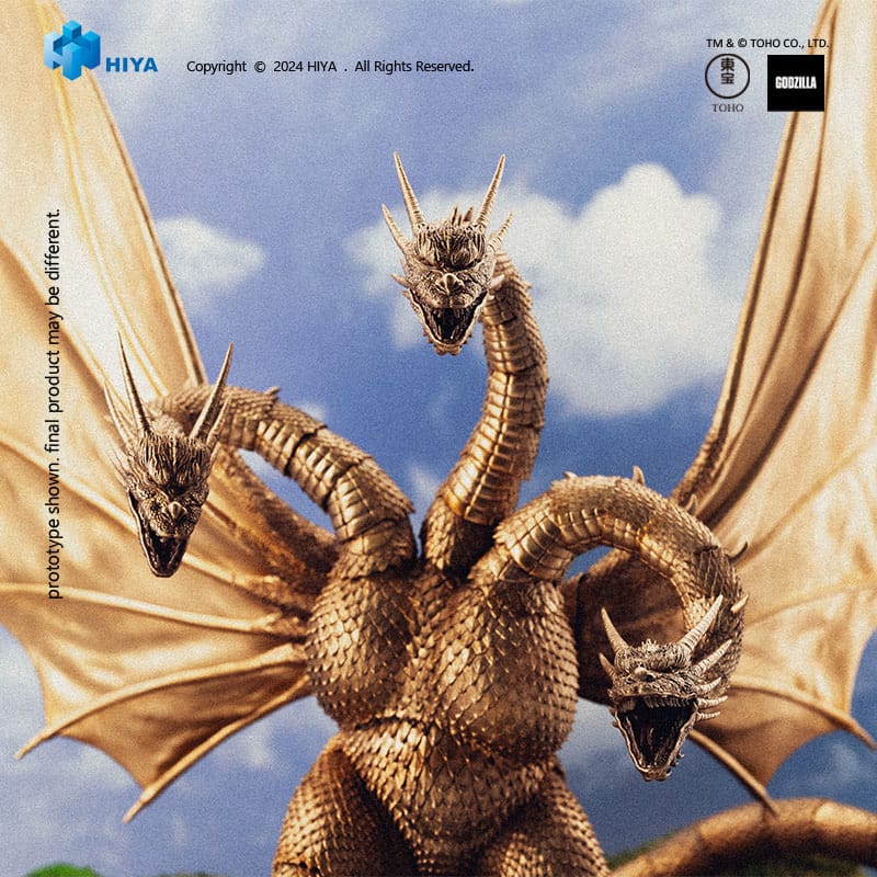 Hiya Toys Godzilla vs King Ghidorah King Ghidorah Exquisite Basic Actionfigur - Beschädigte Verpackung